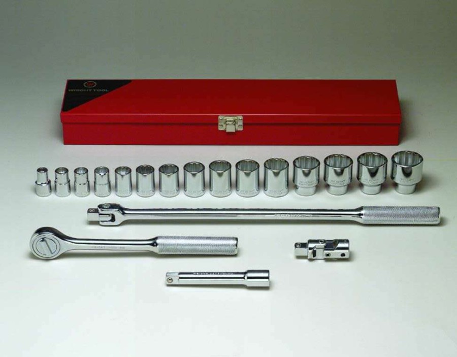 Hand Tools * | 1/2 In. Dr., 19 Pc. Socket Set Lower Prices Wright Tool