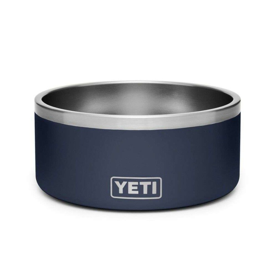 Hardware * | Yeti Navy Blue Boomer 8 Dog Bowl Competitive Price