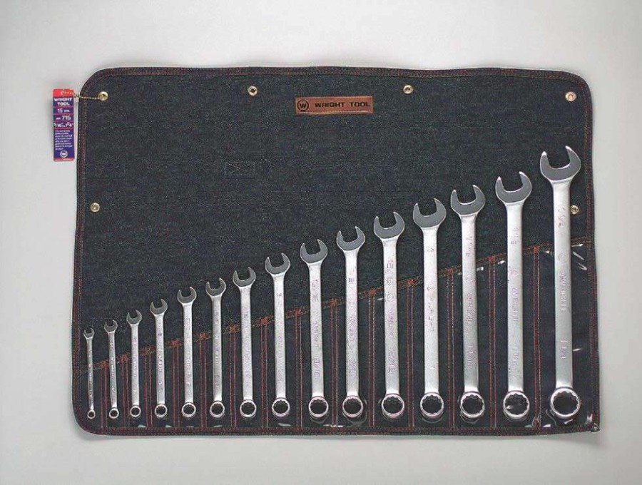 Hand Tools * | 15 Pc. 12 Pt. Combination Wrench Set 5/16 In. To 1-1/4 In. The Best Choice Wright Tool