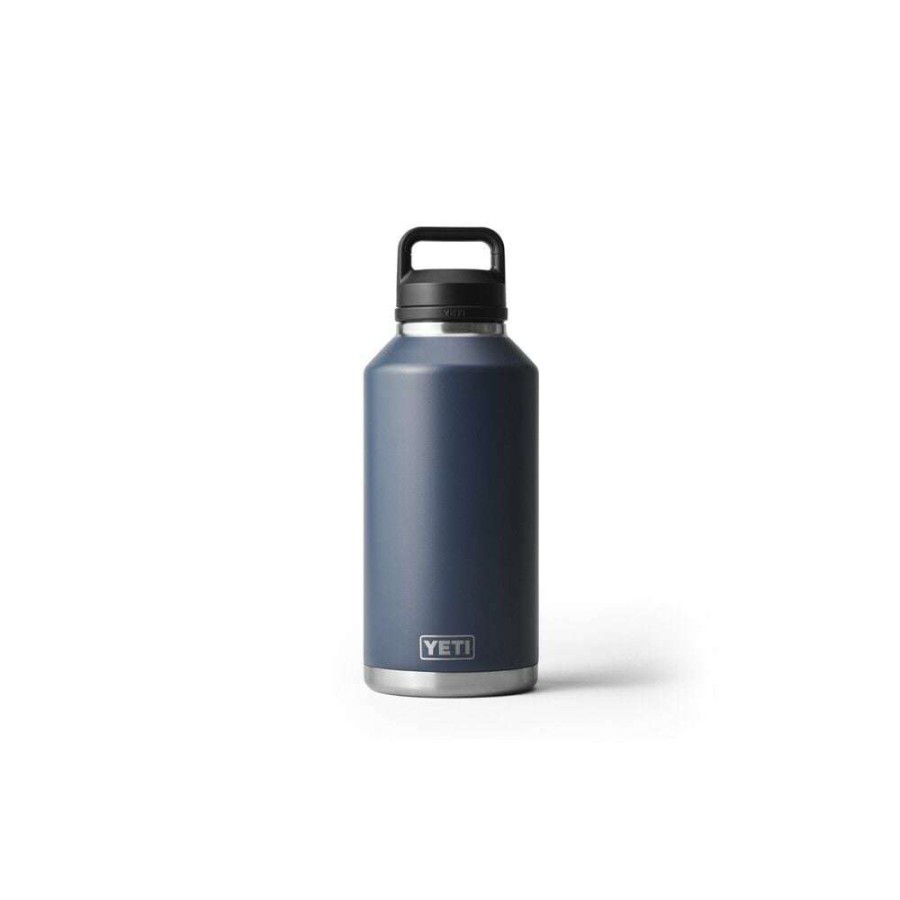 Hardware * | Yeti Rambler 64Oz Bottle Navy Blue With Chug Cap Fire Sale