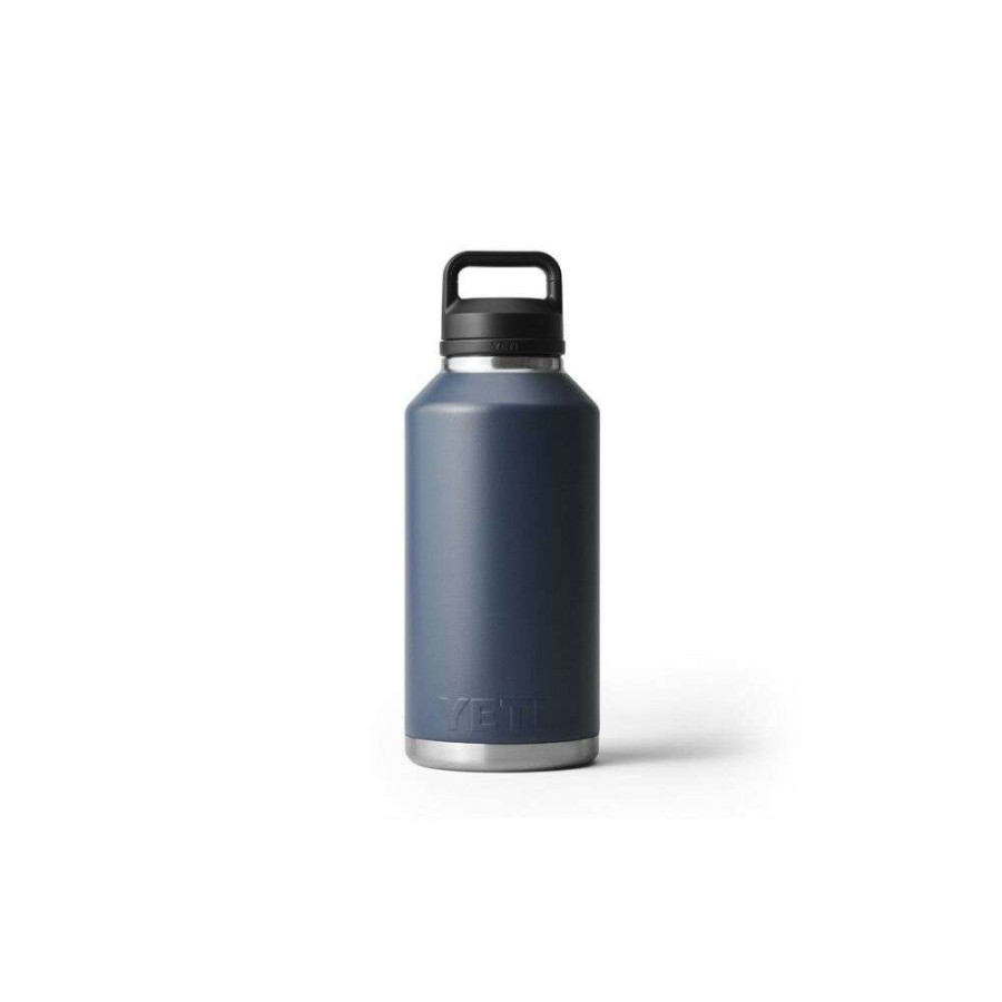 Hardware * | Yeti Rambler 64Oz Bottle Navy Blue With Chug Cap Fire Sale