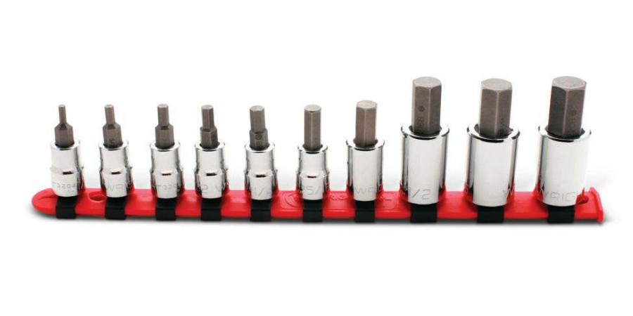 Hand Tools * | Wright Tool Hex Bit Socket Set 3/8 1/2 Dr 10Pc Clearance