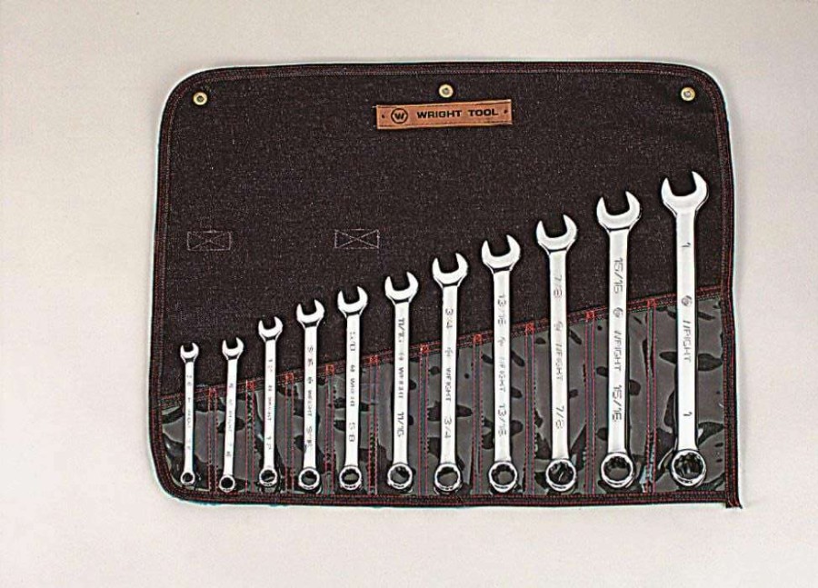 Hand Tools * | 11 Pc. Full Polish Combination Wrench Set 3/8 In. To 1 In. 12 Pt Lower Prices Wright Tool