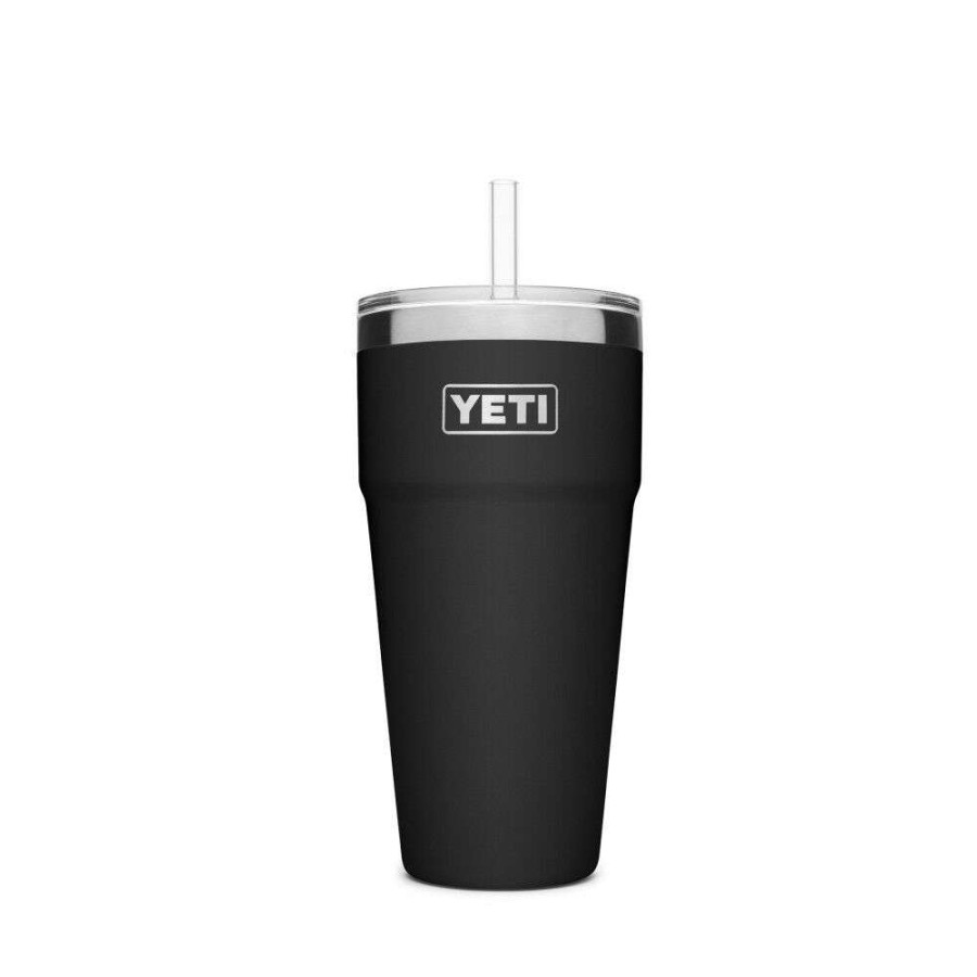 Hardware * | Yeti Rambler Stackable Cup With Straw Lid 26Oz, Black Online Sales