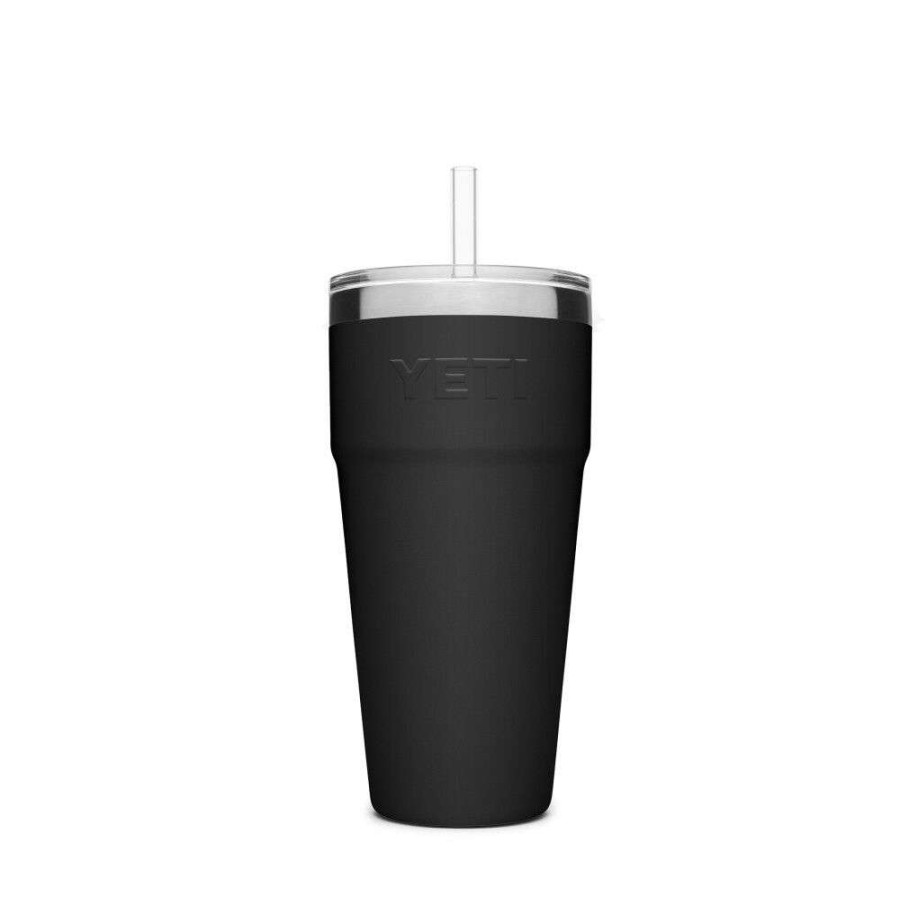 Hardware * | Yeti Rambler Stackable Cup With Straw Lid 26Oz, Black Online Sales