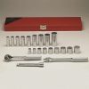 Hand Tools * | 3/8 In. Drive 21 Pc. 12 Pt Std And Deep Socket Set Top Selling Wright Tool