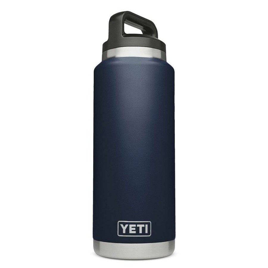 Hardware * | 36Oz Rambler Bottle With Bottle Chug Cap Navy Fire Sale Yeti