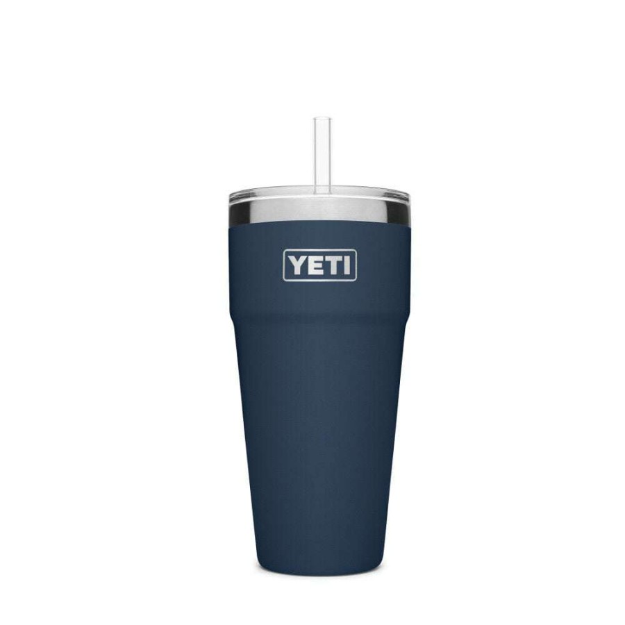 Hardware * | Yeti Rambler Stackable Cup With Straw Lid 26Oz, Navy Competitive Price