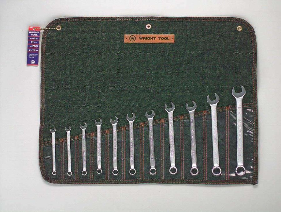 Hand Tools * | 11 Pc. Metric Combination Wrench Set 7 Mm To 19 Mm, 12 Pt 40%-70% Off Wright Tool