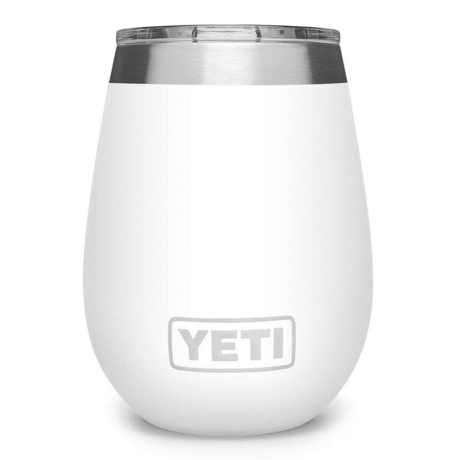 Hardware * | Yeti Rambler Wine Tumbler With Magslider Lid 10Oz, White Lower Prices