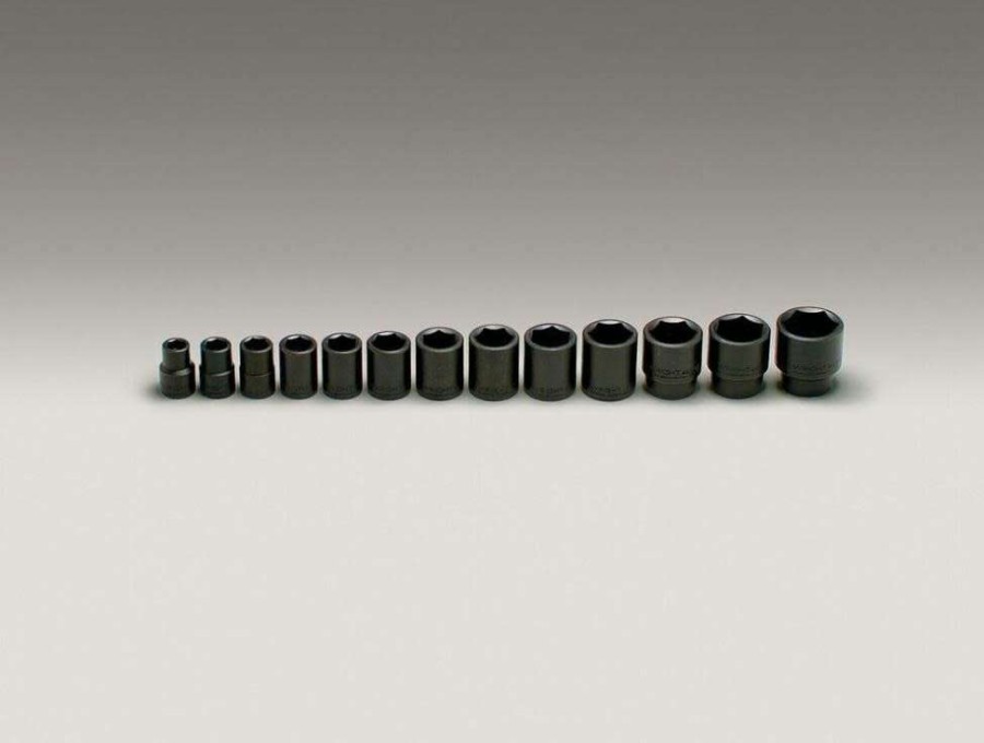 Hand Tools * | 1/2 In. Dr., 13 Pc. Impact Socket Set 7/16 In. To 1-1/4 In. The Best Choice Wright Tool