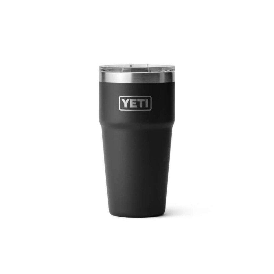 Hardware * | Yeti Rambler 16Oz Stackable Pint With Magslider Lid Black Top Selling