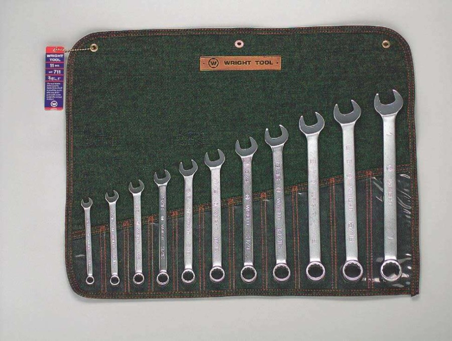 Hand Tools * | 11 Pc. Combination Wrench Set 3/8 To 1 In. 12 Pt Fire Sale Wright Tool