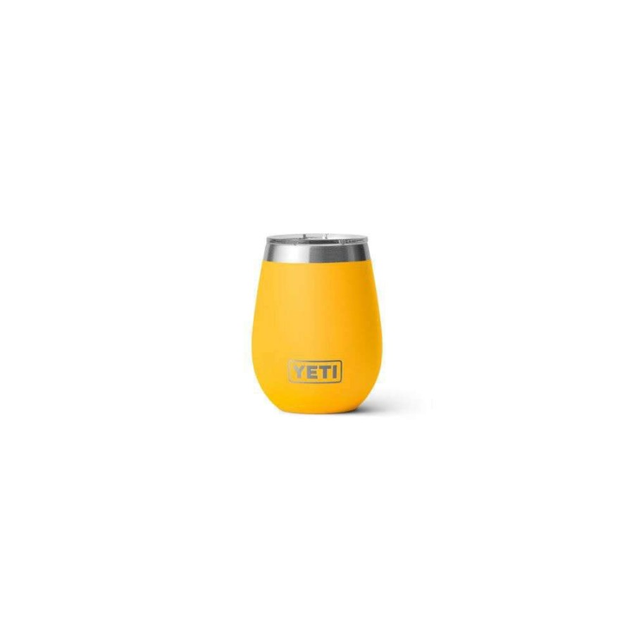 Hardware * | Yeti Rambler 10Oz Wine Tumbler With Magslider Lid Alpine Yellow Lower Prices