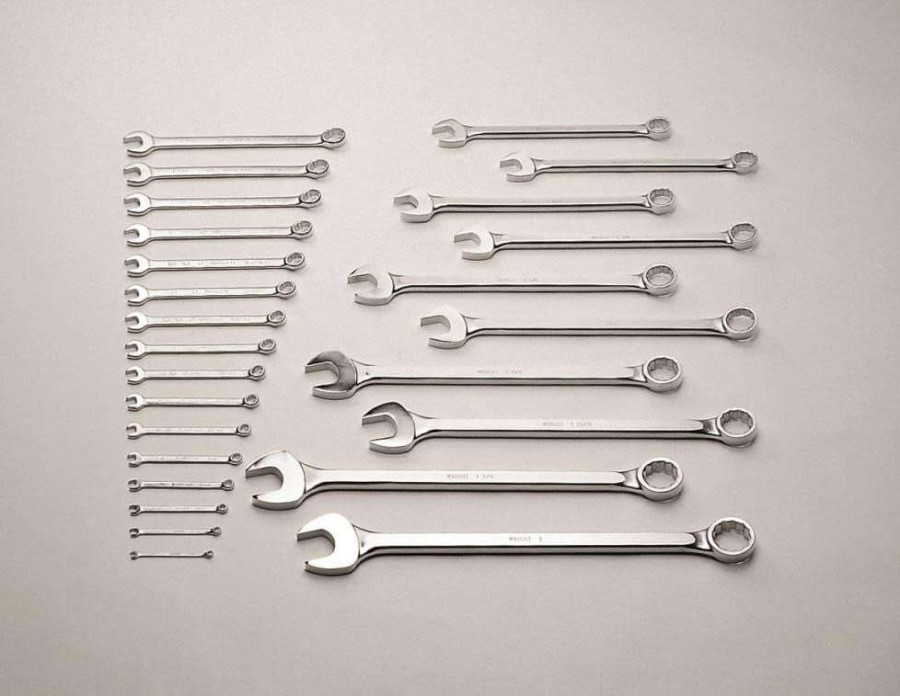 Hand Tools * | Wright 12 Pt Sae Combination Wrench Set 26Pc Superior Style Wright Tool