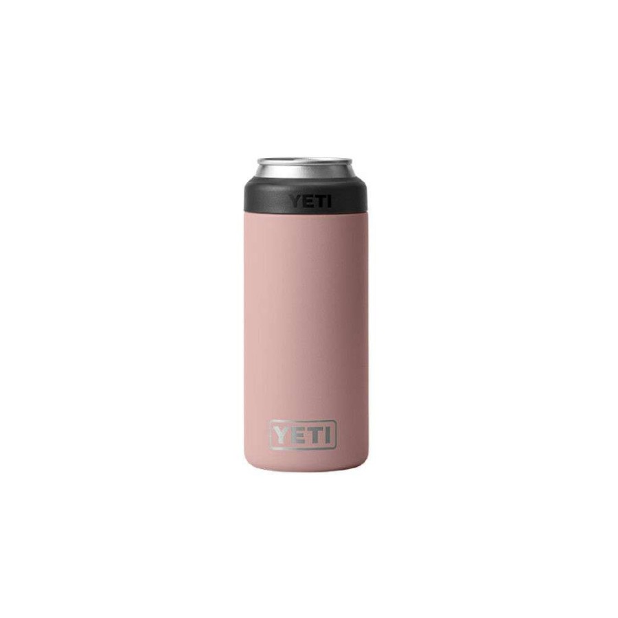 Hardware * | Yeti Sandstone Pink Rambler 12Oz Colster Slim Can Insulator Top Selling