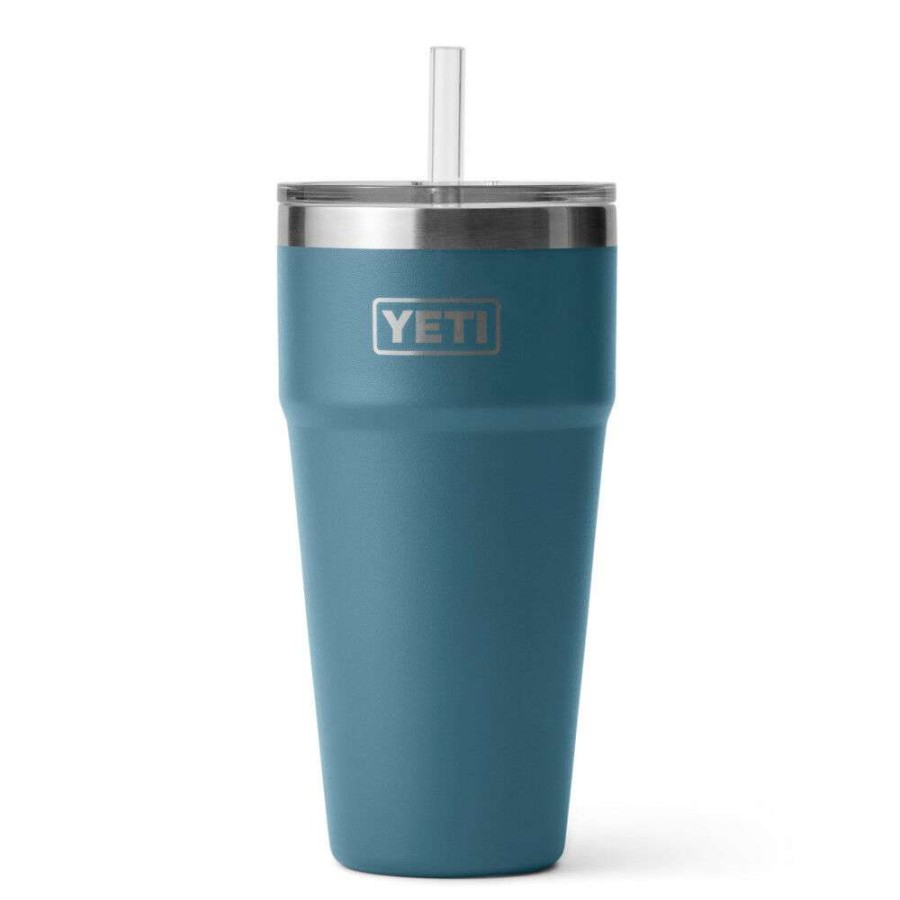 Hardware * | Yeti Rambler 26Oz Stackable Cup With Straw Lid Nordic Blue The Best Choice