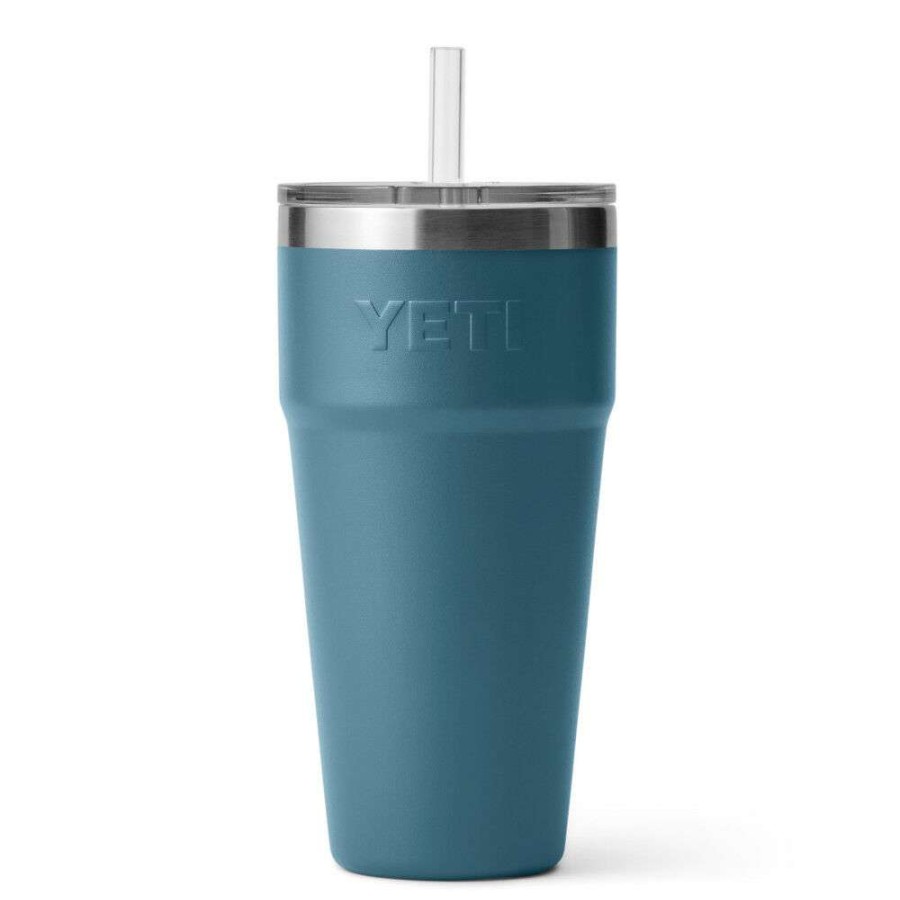 Hardware * | Yeti Rambler 26Oz Stackable Cup With Straw Lid Nordic Blue The Best Choice