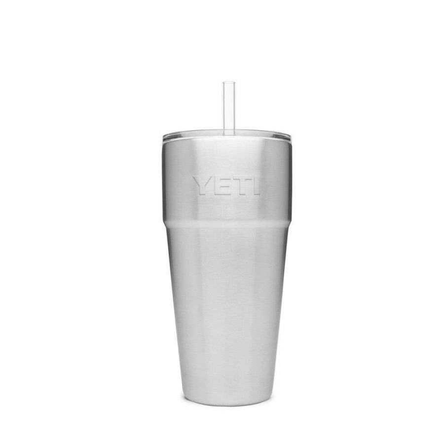 Hardware * | Yeti Rambler Stackable Cup With Straw Lid 26Oz, Stainless Steel Original Model