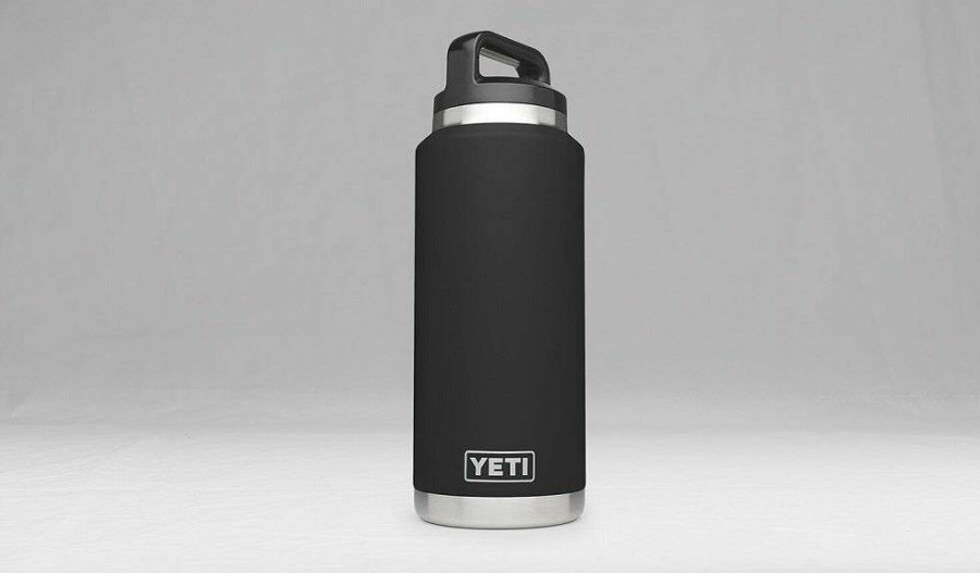 Hardware * | 36Oz Rambler Bottle With Bottle Chug Cap Black 40%-70% Off Yeti