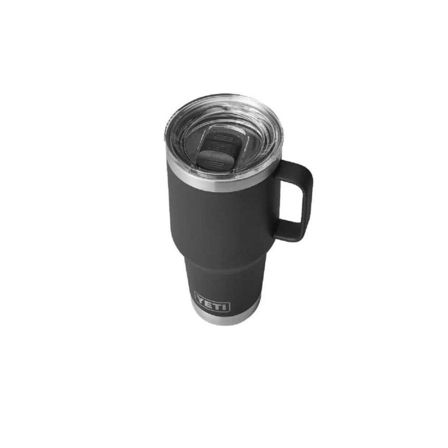 Hardware * | Yeti Black Rambler 30Oz Travel Mug With Stronghold Lid Top Selling