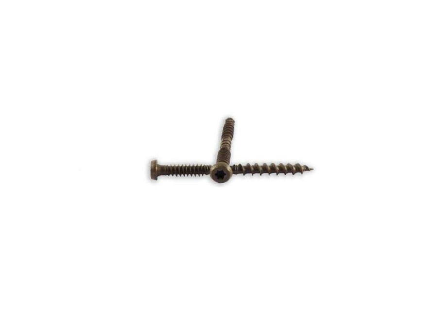 Hardware * | #10 X 2-1/2 In. 1,000 Hour Ppg E-Coat Brown Composite Deck Screws Fire Sale Woodpro