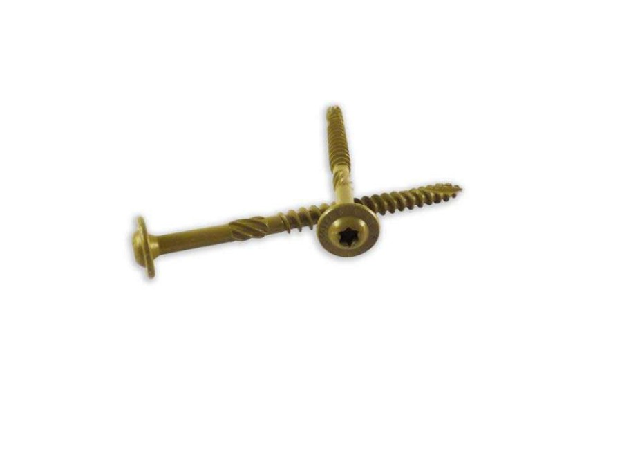 Hardware * | 1/4 X 3-1/8 In. 1,500 Hour Ppg Golden E-Coat Washer Head Screws Cheaper Woodpro