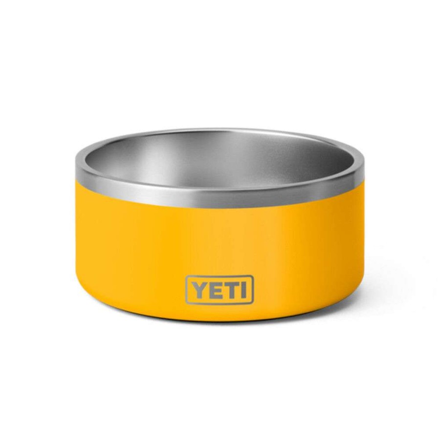 Hardware * | Yeti Boomer 8 Four Cup Dog Bowl Alpine Yellow Fire Sale