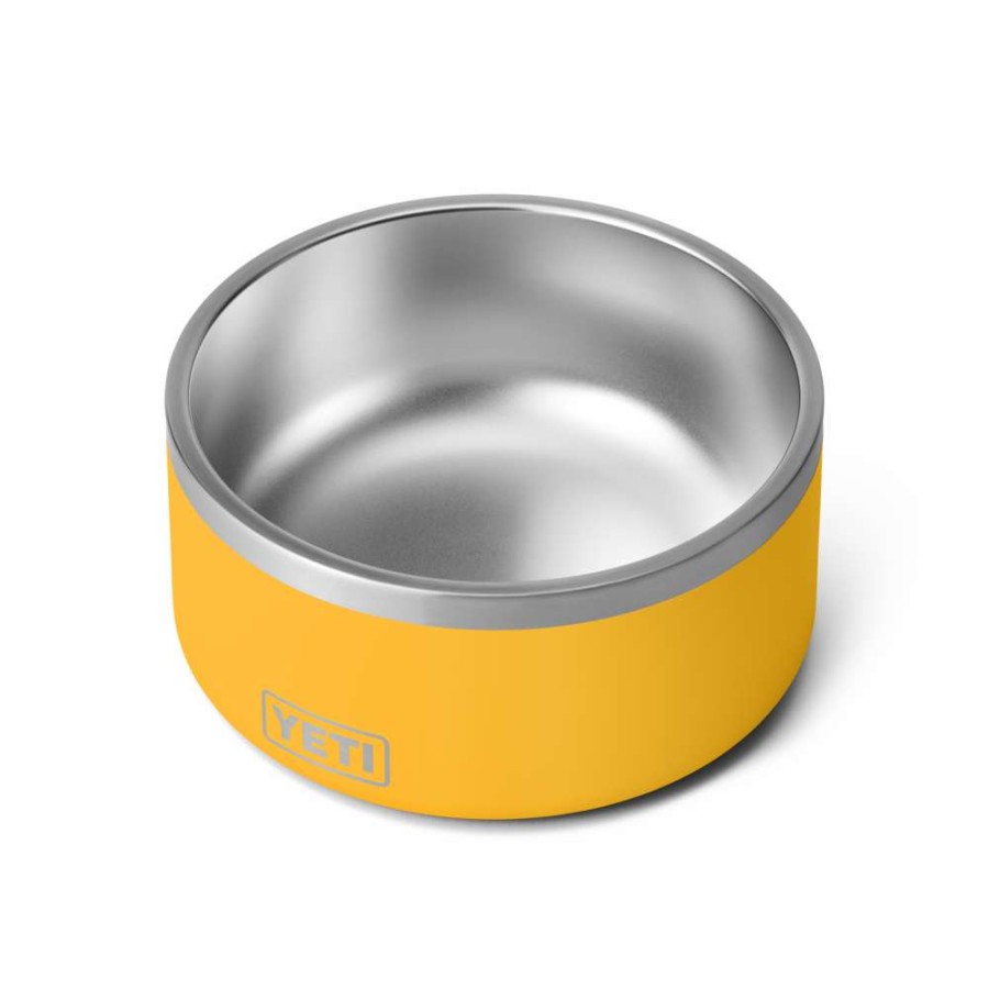 Hardware * | Yeti Boomer 8 Four Cup Dog Bowl Alpine Yellow Fire Sale